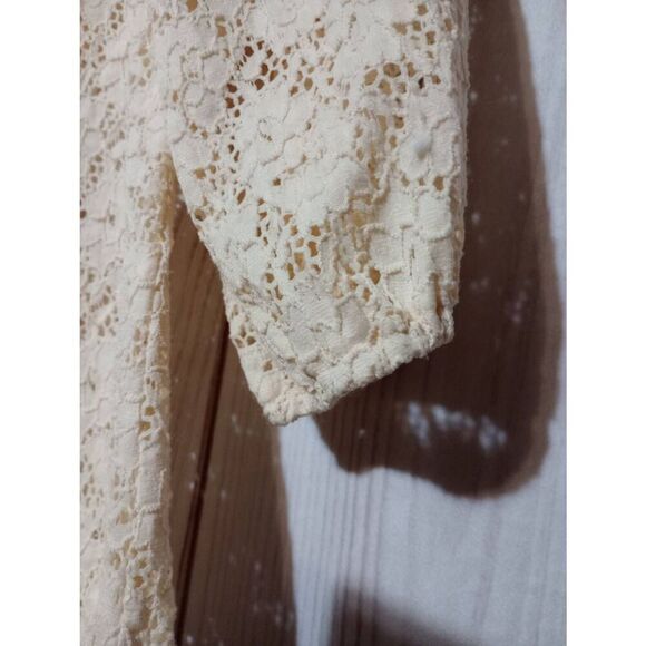 Fenn Wright Manson Shirt Ladies 1x Ivory Lace Button Front - Picture 4 of 7